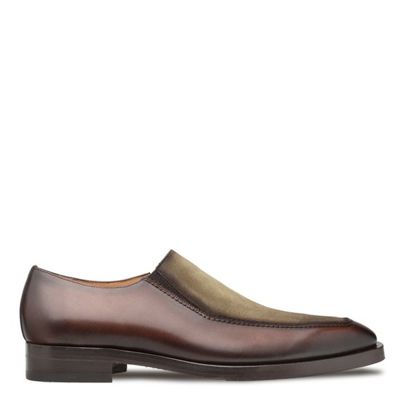 Bashwood Handmade Purple Leather Loafer Shoes For Men